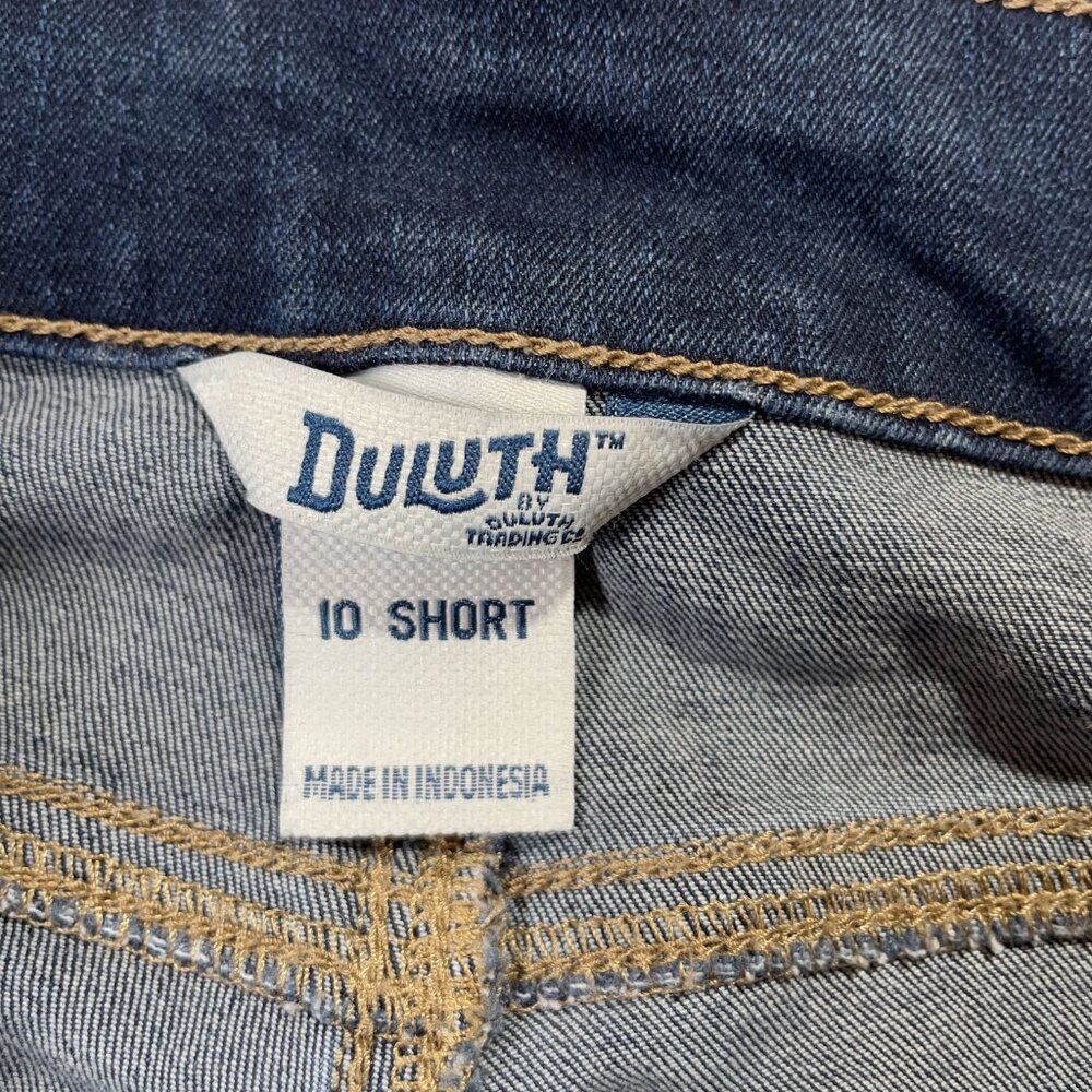 Duluth Trading Jean-etics High Rise Slim Leg Front Seam Size 10P - Picture 12 of 14
